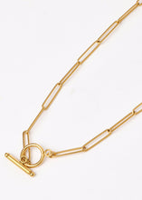 Load image into Gallery viewer, Sky T-bar Necklace Gold