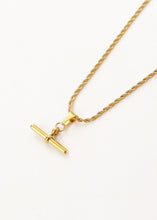 Load image into Gallery viewer, Uma T-Bar Necklace Gold