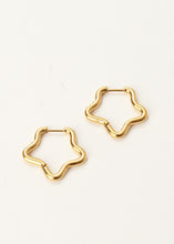 Load image into Gallery viewer, Star Hoop Gold