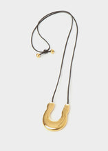 Load image into Gallery viewer, Uma U Necklace Gold