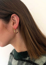 Load image into Gallery viewer, Row Hoop Gold Large