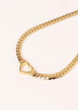 Load image into Gallery viewer, Loe Heart Chain Necklace Gold