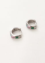 Load image into Gallery viewer, Joa Rainbow Hoop Silver