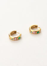 Load image into Gallery viewer, Joa Rainbow Hoop Gold
