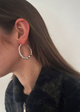 Load image into Gallery viewer, Fara Hoop Silver
