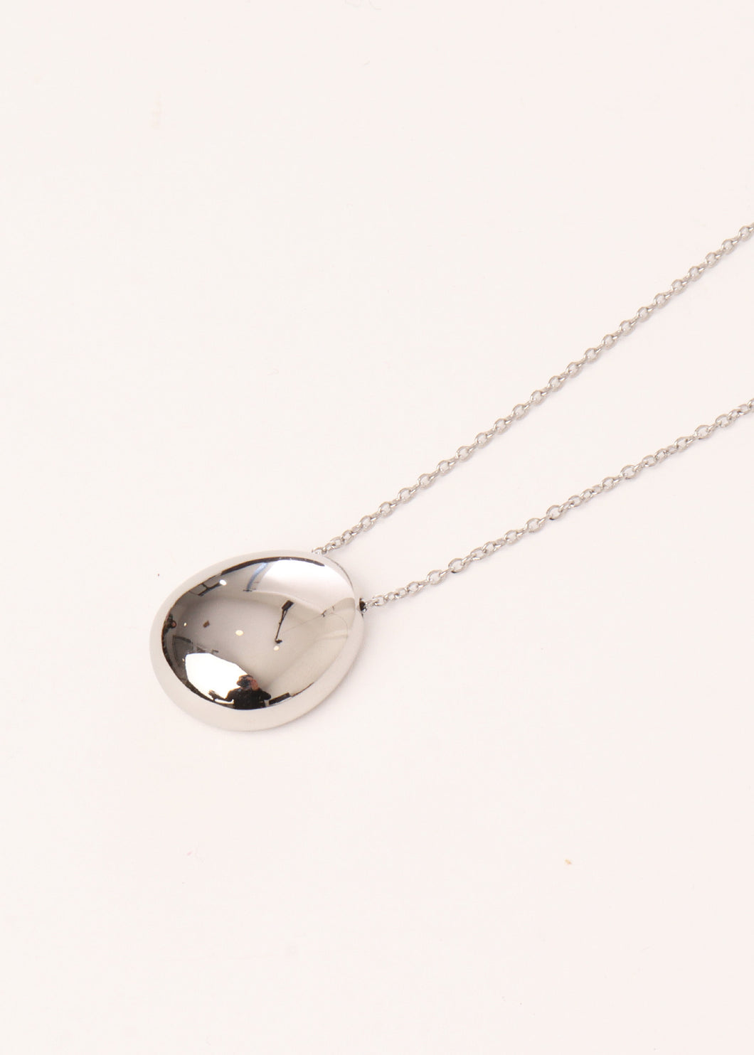 Kin Pebble Necklace Silver