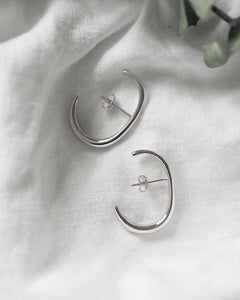Kai Bar Hoop Earring Silver