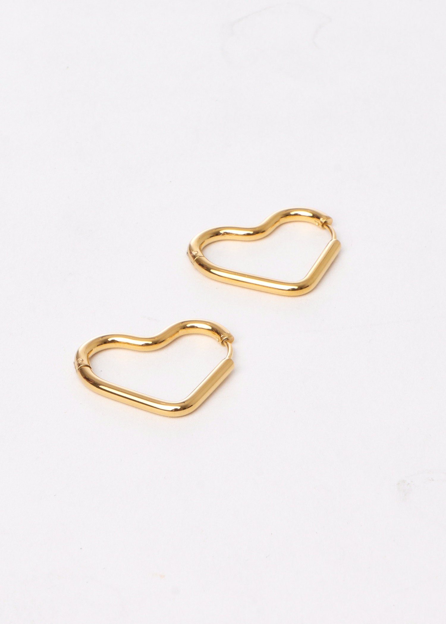 Ali Heart Hoop Gold Large