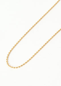 Bex Bead Necklace Gold Thin