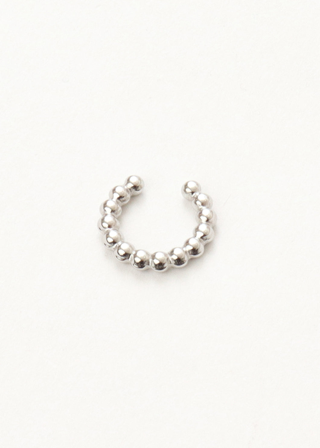 Ray Bubble Ear Cuff Silver