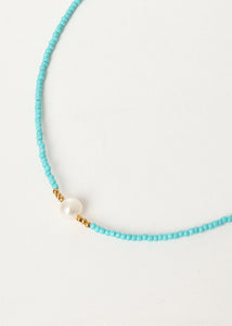 Max Pearl Necklace Turquoise