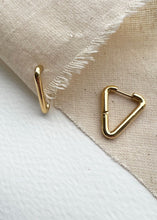 Load image into Gallery viewer, Cam Triangle Hoop Gold
