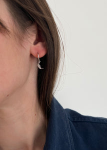 Ini Moon Hoop Silver